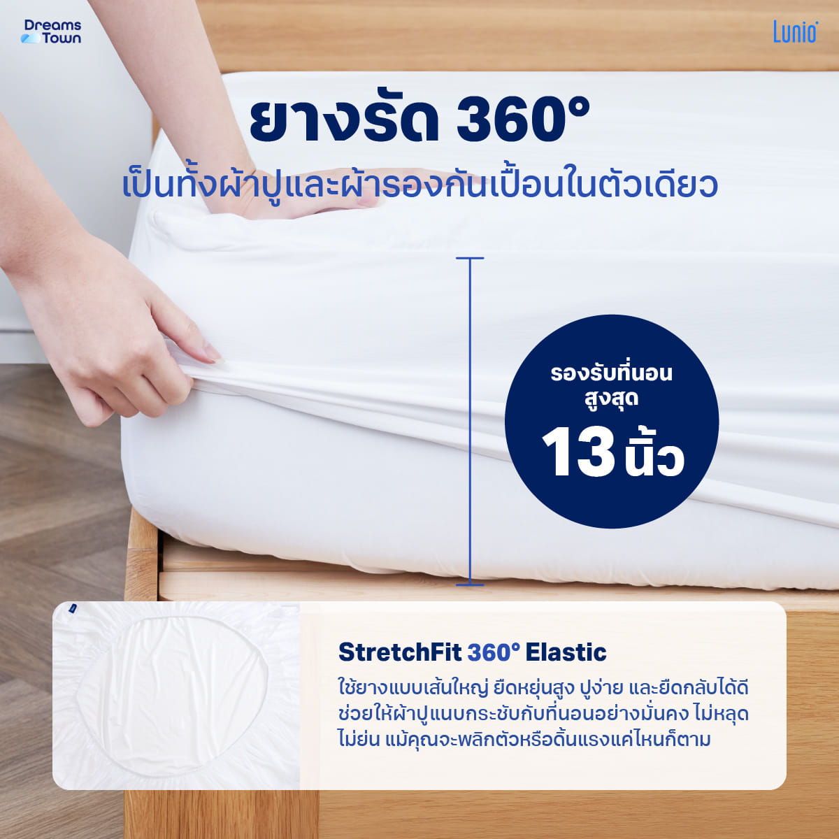 ผ้ารองกันเปื้อน 3.5 ฟุต LUNIO SMARTGUARD PROTECTOR_7